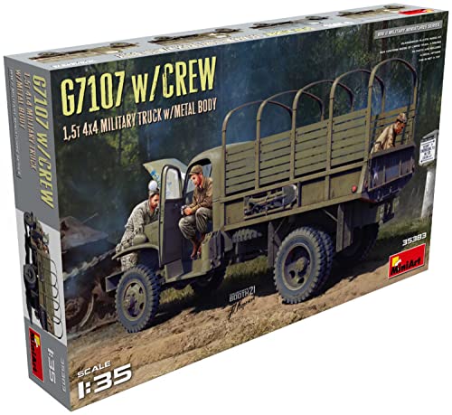 MiniArt MIN35383 1:35-G7107 w/Crew 4x4 Cargo Truck mit Metallkörper, geformte Farbe von MiniArt