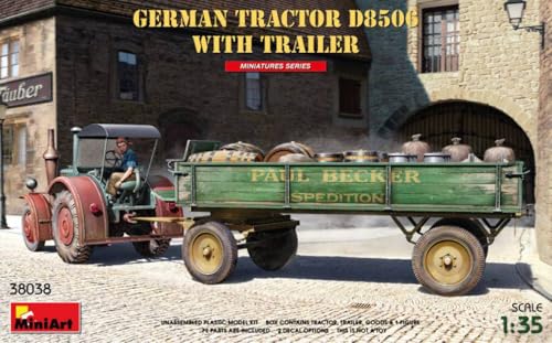 Montage-Set in Leiter, kompatibel mit German, Tractor D8506 WITH TRAILER KIT 1:35 MINIART MIN38038 von MiniArt