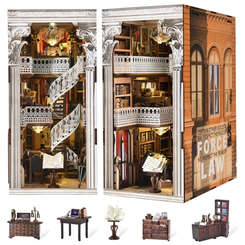 MiniCity Book Nook Kit, DIY 3D Miniatur Puppenhaus Booknook Kit für Teenager und Erwachsene von MiniCity