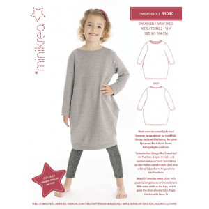 MiniKrea Schnittmuster Sweatkleid 2-14 Jahre von MiniKrea