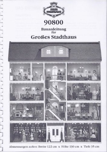 MiniMundus Bauplan mit Stückliste für 'Großes Stadthaus' für das Puppenhaus von MiniMundus