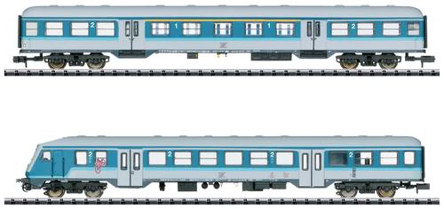 MiniTrix 18262 N 2er-Set Personenwagen Regionalexpress  Blaulinge  der GfF 2er-Wagen-Set von MiniTrix