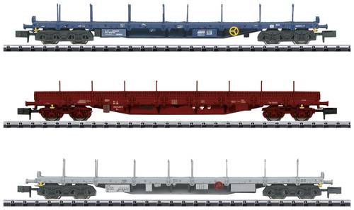 MiniTrix 18723 N 3er-Set Flachwagen SNCB/CFL von MiniTrix