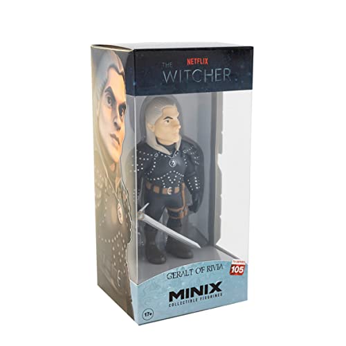 MINIX COLLECTIBLE FIGURINES, Minix Figur: The Witcher – Geralt, 12 cm Sammelfigur, Ab 17+ Jahren, Deutsch von MINIX