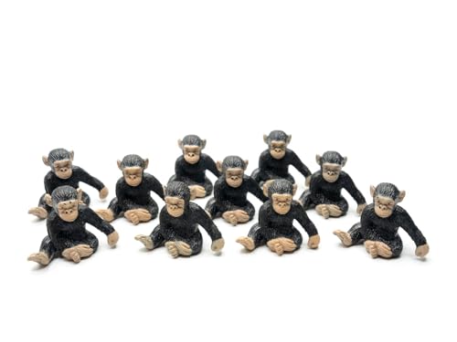 Miniblings 10x Schimpanse Figuren Aufstellfiguren Affen Zoo Dschungel Tiere - Spielfiguren Spielset Miniblings 10x Schimpanse Figuren Aufstellfiguren Affen Zoo Dschungel Tiere - Spielfiguren Spielset von Miniblings