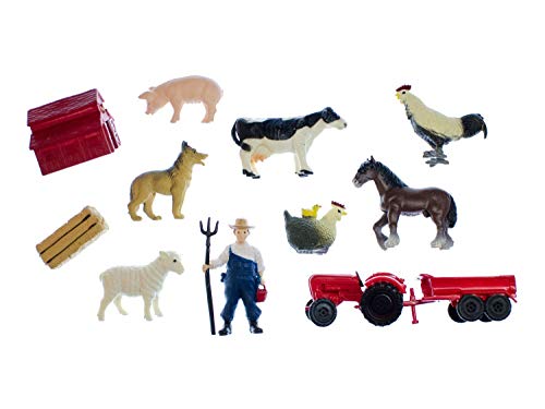 Miniblings 11x Farm Bauernhof Tierfiguren Haustiere Tiere Farmtiere ALM Hof von Miniblings