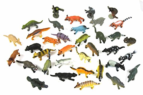 Miniblings 34x Wildtiere Wilde Tiere Tierfiguren Aufstellfiguren Nager Räuber von Miniblings