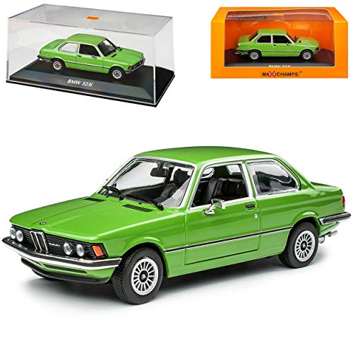 B-M-W 3er E21 323i Coupe Grün 1975-1983 1/43 Minichamps Maxichamps Modell Auto mit individiuellem Wunschkennzeichen von Minichamps B-M-W