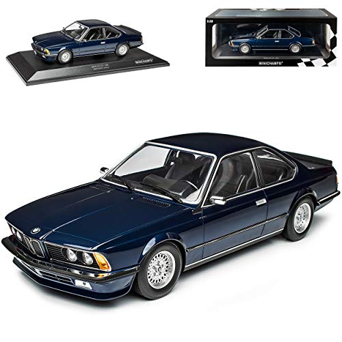 B*M*W 6er 635 CSI E24 Coupe Blau Metallic 1975-1989 limitiert 1 von 504 Stück 1/18 Minichamps Modell Auto mit individiuellem Wunschkennzeichen von Minichamps B-M-W