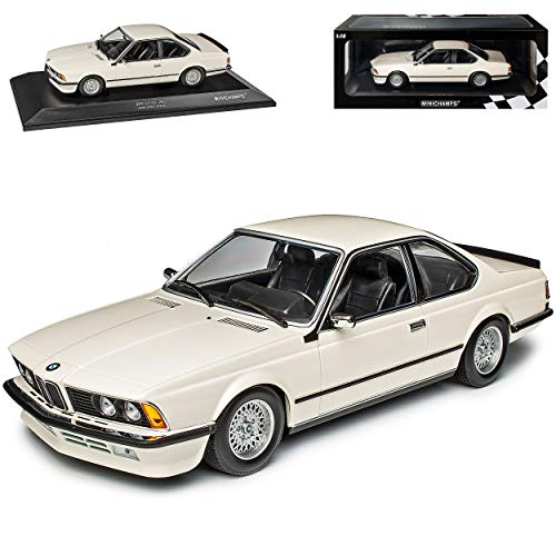 B*M*W 6er 635 CSI E24 Coupe Weiss 1975-1989 limitiert 1 von 504 Stück 1/18 Minichamps Modell Auto mit individiuellem Wunschkennzeichen von Minichamps B-M-W