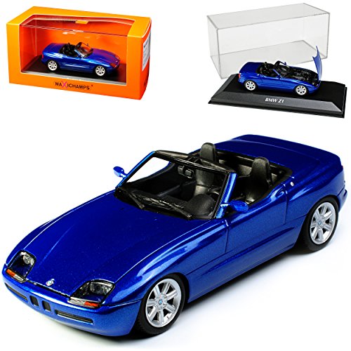 B-M-W Z1 E30 Blau Metallic 1989-1991 1/43 Minichamps Maxichamps Modell Auto mit individiuellem Wunschkennzeichen von Minichamps B-M-W