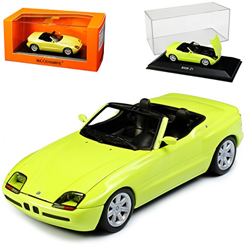 B*M*W Z1 E30 Gelb 1989-1991 1/43 Minichamps Maxichamps Modell Auto mit individiuellem Wunschkennzeichen von Minichamps B-M-W