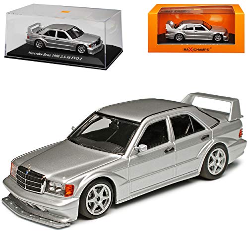 Mercedes-Benz C-Klasse 190E W201 2.5-16V Evolution II Silber Metallic 1982-1993 1/43 Minichamps Maxichamps Modell Auto von Minichamps Mercedes-Benz