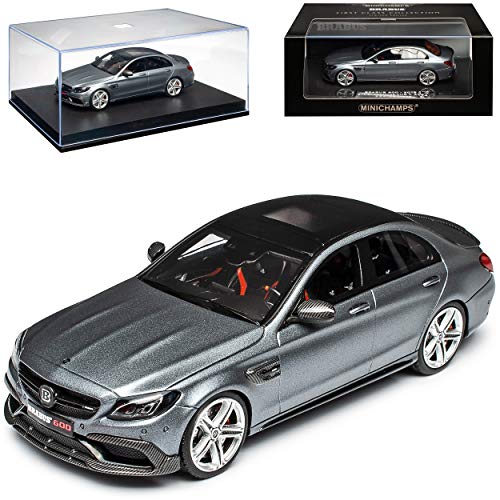 Mercedes-B C-Klasse W205 C63 AMG Bra-Bus 600 Limousine Grau Metallic Ab 2014 1/43 Minichamps Modell Auto mit individiuellem Wunschkennzeichen von Minichamps Mercedes-Benz