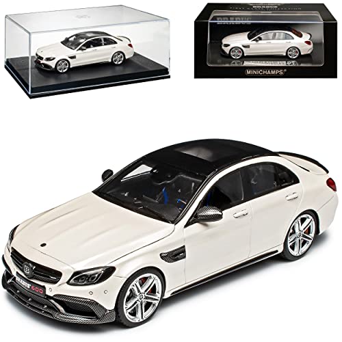 Mercedes-Benz C-Klasse W205 C63 AMG Bra-Bus 600 Limousine Weiss Ab 2014 1/43 Minichamps Modell Auto von Minichamps Mercedes-Benz