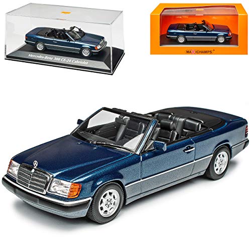 Mercedes-B E-Klasse 300 CE W124 A124 Cabrio Blau Metallic 1984-1997 1/43 Minichamps Maxichamps Modell Auto mit individiuellem Wunschkennzeichen von Minichamps Mercedes-Benz