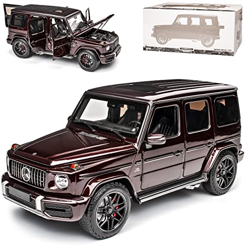 Mercedes-Benz G-Klasse G63 AMG W463 Dunkel Rot Neue Generation Ab 2018 limitiert 1 von 300 1/18 Minichamps Modell Auto von Minichamps Mercedes-Benz