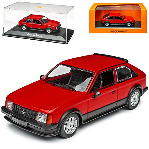 Opel Kadett D SR Rot 3 Türer 1979-1984 1/43 Minichamps Maxichamps Modell Auto mit individiuellem Wunschkennzeichen von Minichamps Opel