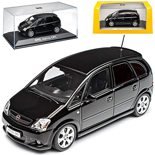 Opel Meriva OPC A Schwarz 1. Generation 2003-2009 1/43 Minichamps Modell Auto mit individiuellem Wunschkennzeichen von Minichamps Opel