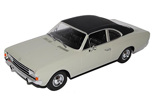 Opel Rekord C 1900 Limousine Grau mit Schwarzem Dach 1966-1972 1/18 Minichamps Modell Auto mit individiuellem Wunschkennzeichen von Minichamps