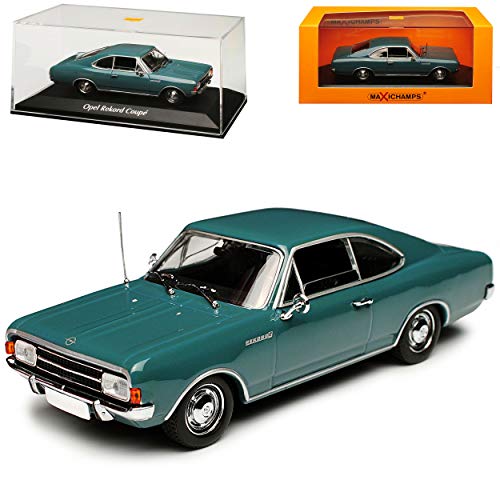 Opel Rekord C Coupe Blau 1966-1971 1/43 Minichamps Maxichamps Modell Auto mit individiuellem Wunschkennzeichen von Minichamps Opel