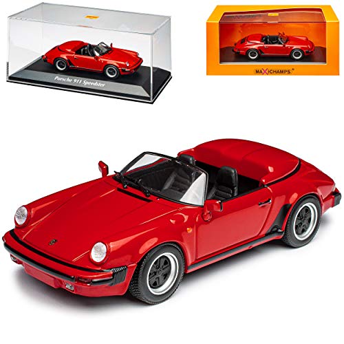 Porsche 911 964 Speedster Cabrio Rot 1988-1994 1/43 Minichamps Maxichamps Modell Auto von Minichamps Porsche