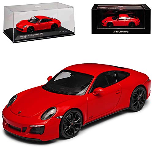 Porsche 911 991 II Carrera 4 GTS Coupe Rot Modell ab 2012 Ab Facelift 2015 1/43 Minichamps Modell Auto mit individiuellem Wunschkennzeichen von Minichamps Porsche