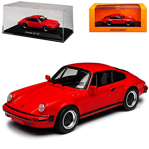 Porsche 911 SC G-Modell Coupe Rot 1973-1989 1/43 Minichamps Maxichamps Modell Auto mit individiuellem Wunschkennzeichen von Minichamps Porsche