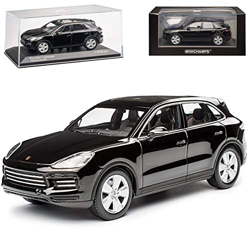 Porsche Cayenne III PO536 Schwarz Metallic 3. Generation Ab 2017 limitiert 1 von 336 1/43 Minichamps Modell Auto mit individiuellem Wunschkennzeichen von Minichamps Porsche