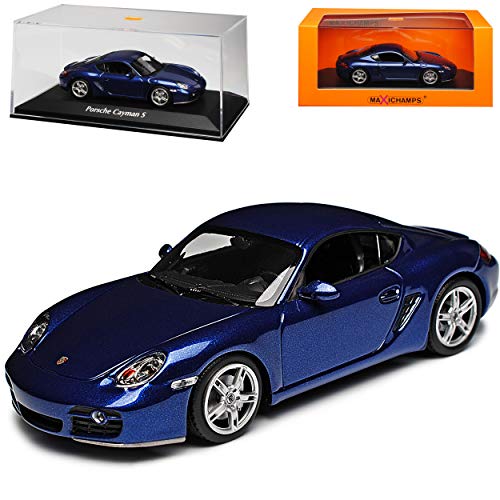 Porsche Cayman S 987c Coupe Blau 1. Generation 2005-2013 1/43 Minichamps Maxichamps Modell Auto mit individiuellem Wunschkennzeichen von Minichamps Porsche