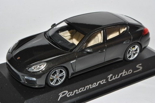 Porsche Panmera Turbo S Schwarz Grau Ab Facelift 2013 1/43 Minichamps Modell Auto von Minichamps Porsche