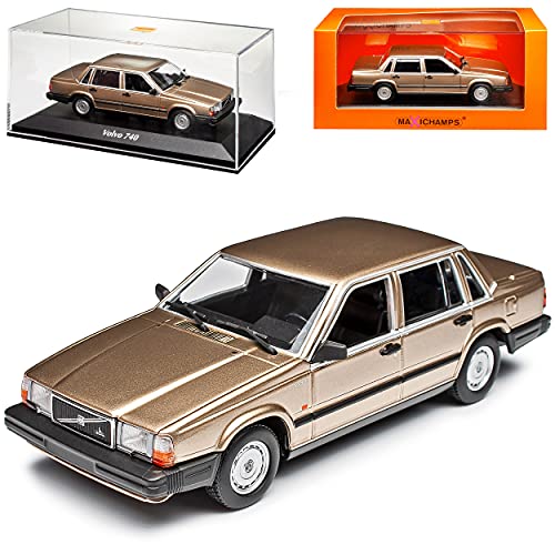 Volvo 740 GL Limousine Gold Metallic 1984-1992 1/43 Minichamps Maxichamps Modell Auto von Minichamps Volvo