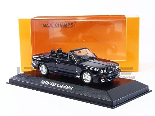 MAXICHAMPS 940020330-1:43 BMW M3 Cabriolet (E30) -1988 Blau Metallic Sammlerstück Miniaturauto blau von MAXICHAMPS