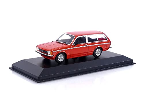 Maxichamps 940048110-1:43 Opel Kadett C Caravan L-1978-Red Collectible Miniaturauto, Rot von Minichamps