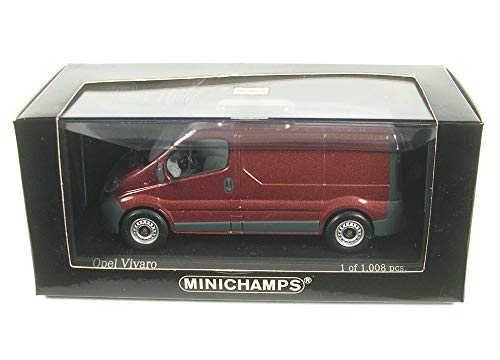 MINICHAMPS 430040561 - Opel Vivaro Kastenwagen, Maßstab: 1:43, metallic rot von Minichamps