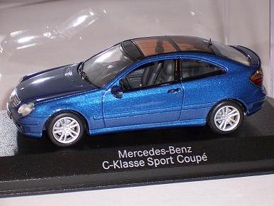 Mercedes-Benz C-klasse Coupe Blau 1/43 Minichamps Modellauto Modell Auto von Minichamps