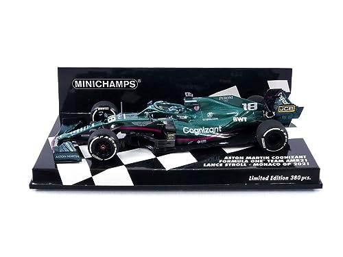 Minichamps 1:43 Aston Martin Cognizant Formel 1 Team AMR21 - Lance Stroll - Monaco GP 2021 von Minichamps