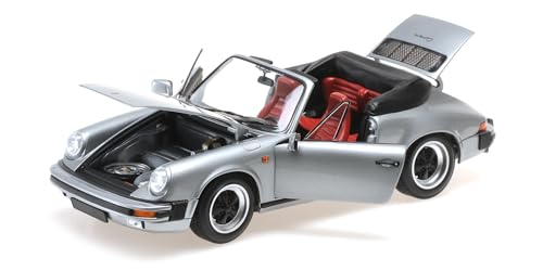 Minichamps 100063034 - Porsch. 911 Carrer. 3.2 Cabriolet Grey Metallic 1983 - maßstab 1/18 - Modellauto von Minichamps