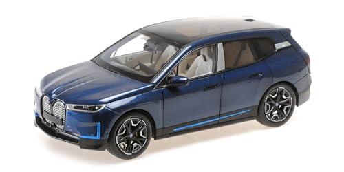 Minichamps 110023100 - B-M-W iX Blue Metallic 2022 with Openings - maßstab 1/18 - Modellauto von Minichamps