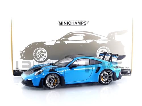 Minichamps 110062022 - Porsch. 911 (992) GT3 RS Blue with Weissach Package & Dark Silver Wheels 2024 - maßstab 1/18 - Modellauto von Minichamps