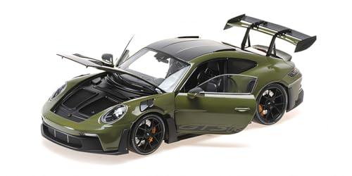 Minichamps 110062027 - Porsch. 911 (992) GT3RS NATO Olive with Black Wheels 2024 - maßstab 1/18 - Modellauto von Minichamps