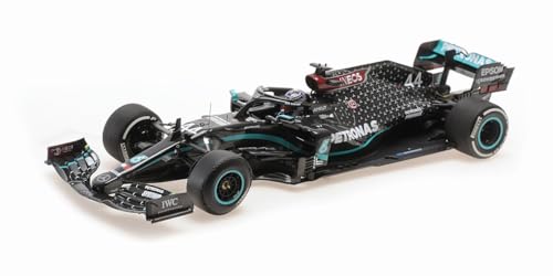 Minichamps 110200444 - Mercede. A-M-G W11 Lewis Hamilton Winner British GP 2020 With Flat Tyre World Champion 2020 - maßstab 1/18 - Modellauto von Minichamps