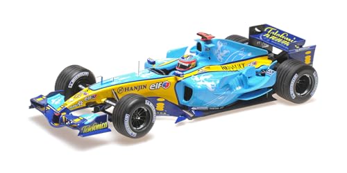 Minichamps 117051105 - Renaul. F1 Team R25 Fernando Alonso 2nd Place British GP World Champion 2005 - maßstab 1/18 - Modellauto von Minichamps