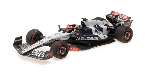 Minichamps 117230121 - Scuderia Alphatauri AT04 Nyck De Vries Last Race British GP 2023 - maßstab 1/18 - Modellauto von Minichamps