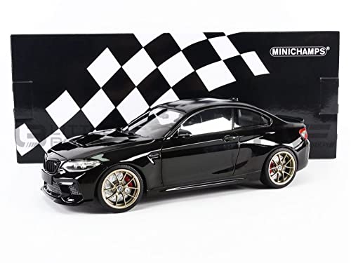 Minichamps 155021021 1:18 BMW M2 Cs-2020-Black Metallic Sammlerstück Miniaturauto, Schwarz von Minichamps