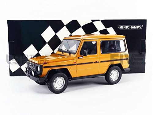 Minichamps 155038000 1:18 1980 Mercedes G-Model Short (W460) -Orange Sammlerstück Miniaturauto von Minichamps