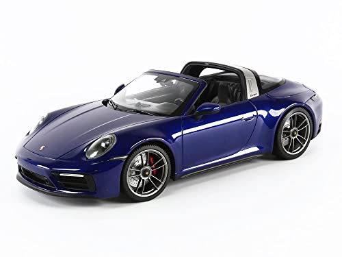 Minichamps 155061060 1:18 Porsche 911 (992) Targa 4 GTS-2021 Blau Metallic Sammlerstück Miniaturauto blau von Minichamps