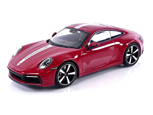 Minichamps 155067326 1:18 Porsche 911 Carrera 4S-2019-Red Collectible Miniaturauto, rot von Minichamps