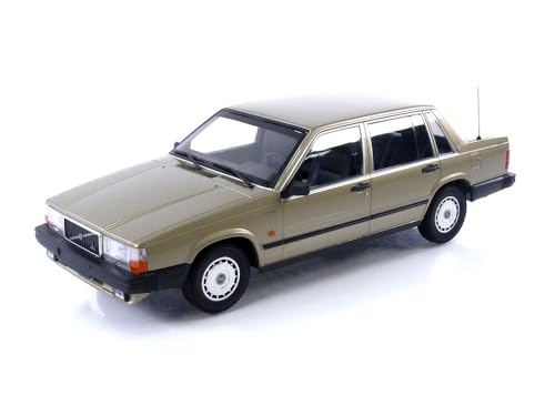 Minichamps 155171700-1:18 Volvo 740 GL-1986-Gold Sammlerstück Miniaturauto, Gold von Minichamps