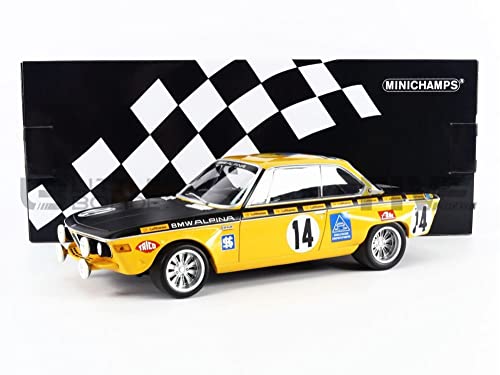 Minichamps 155702714 1:18 2800 CS-BMW Alpina-Huber/Kelleners-Winners 24H Spa-Francorchamps 1970 Sammel-Miniaturauto, Mehrfarbig von Minichamps